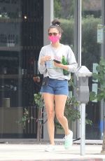 NINA DOBREV Leaves Remedy Place Fitness Center in West Hollywood 07/22/2020