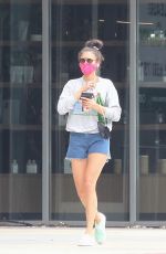 NINA DOBREV Leaves Remedy Place Fitness Center in West Hollywood 07/22/2020