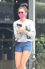 NINA DOBREV Leaves Remedy Place Fitness Center in West Hollywood 07/22/2020