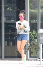 NINA DOBREV Leaves Remedy Place Fitness Center in West Hollywood 07/22/2020