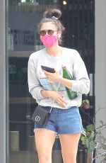 NINA DOBREV Leaves Remedy Place Fitness Center in West Hollywood 07/22/2020