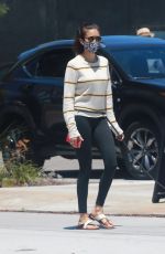 NINA DOBREV Out with Her Dog Maverick in Los Angeles 07/18/2020