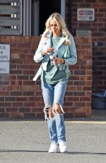 OLIVIA ATTWOOD in Ripped Denim Leaves a Salon in Cheshire 07/10/2020
