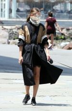 OLIVIA PALERMO and Her Dog Mr. Butler Out in New York 07/16/2020