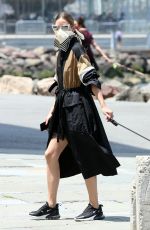 OLIVIA PALERMO and Her Dog Mr. Butler Out in New York 07/16/2020