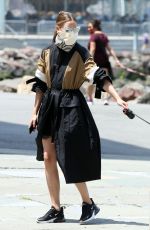 OLIVIA PALERMO and Her Dog Mr. Butler Out in New York 07/16/2020