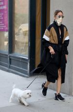 OLIVIA PALERMO and Her Dog Mr. Butler Out in New York 07/16/2020