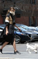 OLIVIA PALERMO and Her Dog Mr. Butler Out in New York 07/16/2020