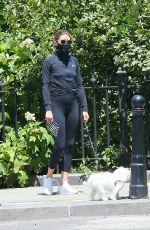 OLIVIA PALERMO in Tights Out Hikinig with Her Dog in Brooklyn 07/19/2020