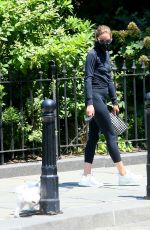 OLIVIA PALERMO in Tights Out Hikinig with Her Dog in Brooklyn 07/19/2020