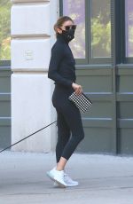 OLIVIA PALERMO in Tights Out Hikinig with Her Dog in Brooklyn 07/19/2020