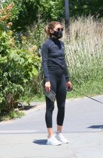 OLIVIA PALERMO in Tights Out Hikinig with Her Dog in Brooklyn 07/19/2020