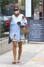 OLIVIA PALERMO Leaves Pedicure Spa in Brooklyn 07/07/2020