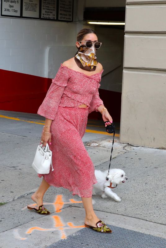 OLIVIA PALERMO Out with Her Dog in Brooklyn 07/26/2020