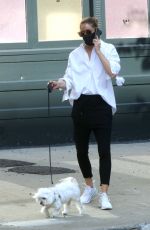 OLIVIA PALERMO Out with Her Dog in Brooklyn 07/28/2020