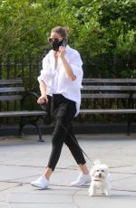 OLIVIA PALERMO Out with Her Dog in Brooklyn 07/28/2020