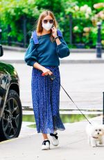 OLIVIA PALERMO Out with Her Dog in New York 07/01/2020