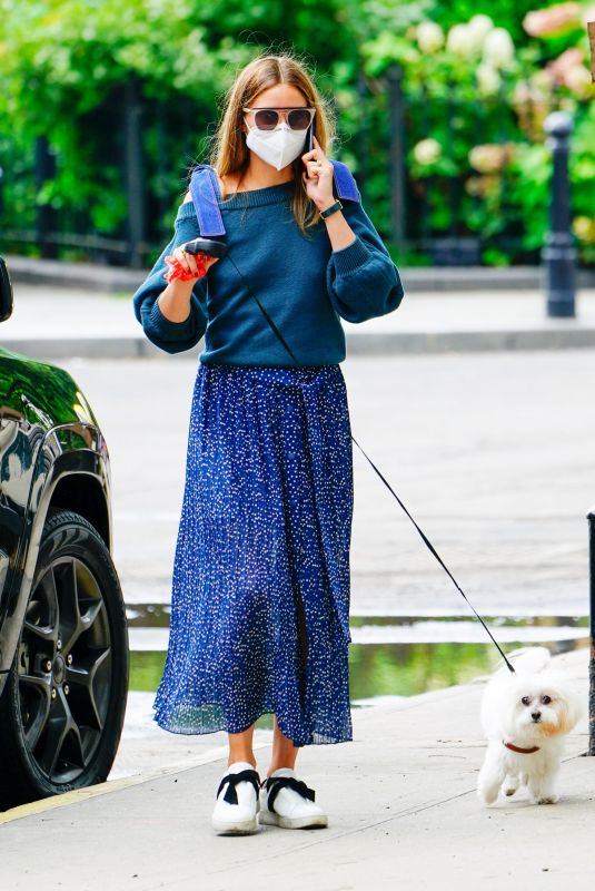 OLIVIA PALERMO Out with Her Dog in New York 07/01/2020