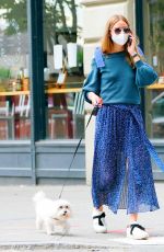 OLIVIA PALERMO Out with Her Dog in New York 07/01/2020