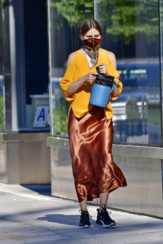 OLIVIA PALERMO Wearing a Mask Out in New York 07/13/2020