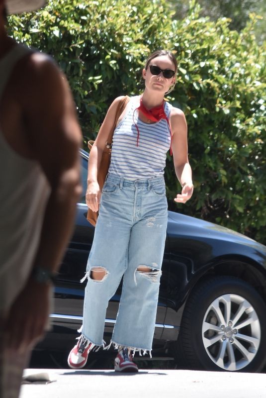 OLIVIA WILDE in Denim Out in Los Feliz 07/11/2020