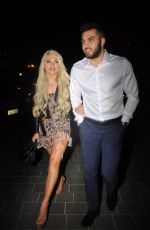 PAIGE TURLEY and Finn Tapp at Dakota Restaurant in Manchester 07/11/2020