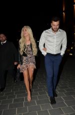 PAIGE TURLEY and Finn Tapp at Dakota Restaurant in Manchester 07/11/2020