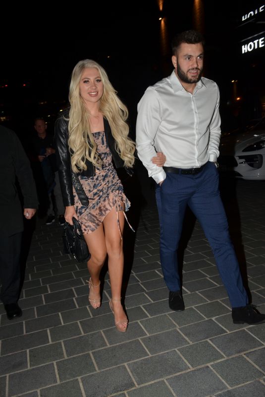 PAIGE TURLEY and Finn Tapp at Dakota Restaurant in Manchester 07/11/2020