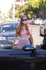 PARIS and NICKY HILTON Out in Her Bentley on Melrose Avenue in Los Angeles 07/27/2020