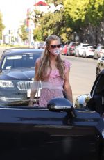 PARIS and NICKY HILTON Out in Her Bentley on Melrose Avenue in Los Angeles 07/27/2020