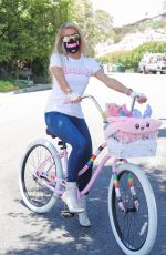 PARIS HILTON Out on a Bike in Beverly Hills 07/09/2020