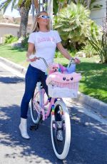 PARIS HILTON Out on a Bike in Beverly Hills 07/09/2020