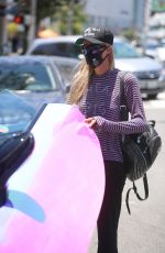 PARIS HILTON Wearing a Mask Out and About in Beverly Hills 07/03/2020