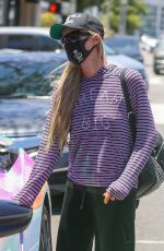PARIS HILTON Wearing a Mask Out and About in Beverly Hills 07/03/2020
