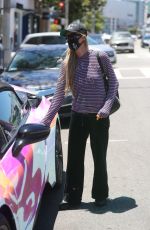 PARIS HILTON Wearing a Mask Out and About in Beverly Hills 07/03/2020