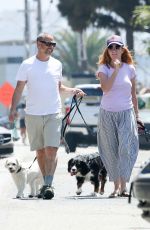PATSY PALMER and Richard Merkell Out with Their Dogs in Malibu 07/10/2020