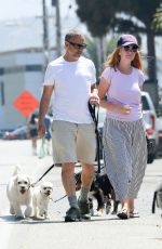 PATSY PALMER and Richard Merkell Out with Their Dogs in Malibu 07/10/2020