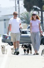 PATSY PALMER and Richard Merkell Out with Their Dogs in Malibu 07/10/2020