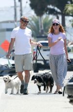 PATSY PALMER and Richard Merkell Out with Their Dogs in Malibu 07/10/2020