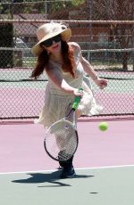 PHOEBE PRICE at a Tennis Court in Los Angeles 07/10/2020