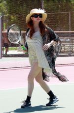 PHOEBE PRICE at a Tennis Court in Los Angeles 07/10/2020