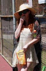 PHOEBE PRICE at a Tennis Court in Los Angeles 07/10/2020