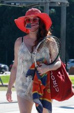 PHOEBE PRICE at a Tennis Court in Studio City 07/04/2020