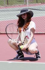 PHOEBE PRICE at a Tennis Courts in Los Angeles 07/02/2020