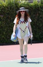 PHOEBE PRICE at a Tennis Courts in Los Angeles 07/02/2020