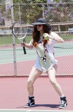 PHOEBE PRICE at a Tennis Courts in Los Angeles 07/02/2020