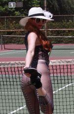 PHOEBE PRICE at a Tennis Courts in Los Angeles 07/19/2020