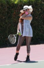 PHOEBE PRICE at a Tennis Courts in Los Angeles 07/19/2020