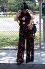 PHOEBE PRICE Out with Her Dog Henry in Los Angeles 06/30/2020