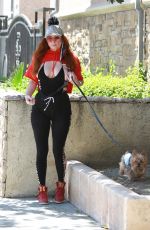 PHOEBE PRICE Out with Her Dog Henry in Los Angeles 07/11/2020